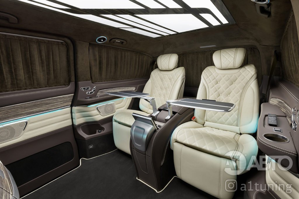 Фото кожаного салона Mercedes Benz V-VIP. А1 Авто